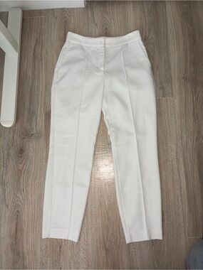 Express Women's White Tailored High-Waist Trousers